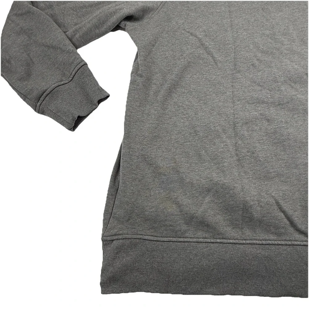The North Face Mens 1/4 Snap Button Fleece Pullover Heather Gray Size XXL